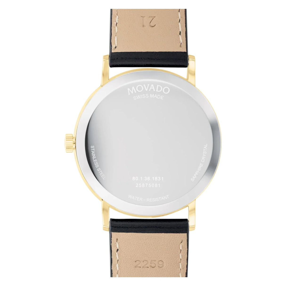 0607837 Reloj Movado Signature de hombre banda de piel 40 mm