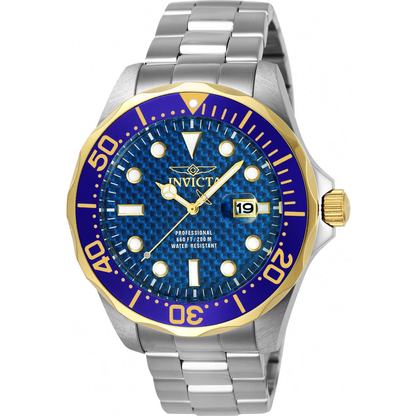 Invicta Pro Diver para caballero pulsera de metal 47 mm