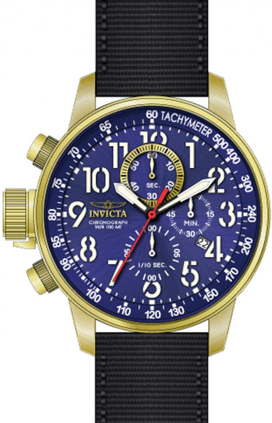 Reloj Invicta Force Zager de hombre pulsera de tela 46 mm