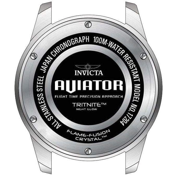 17204 Invicta Aviator Reloj para Hombre Pulsera de Acero Inoxidable