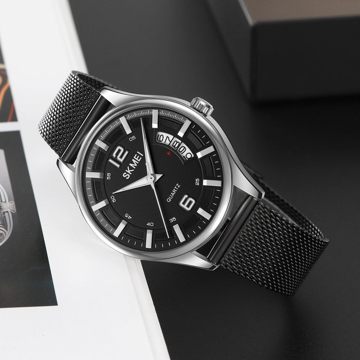 2046 Skmei para hombre pulsera Mesh