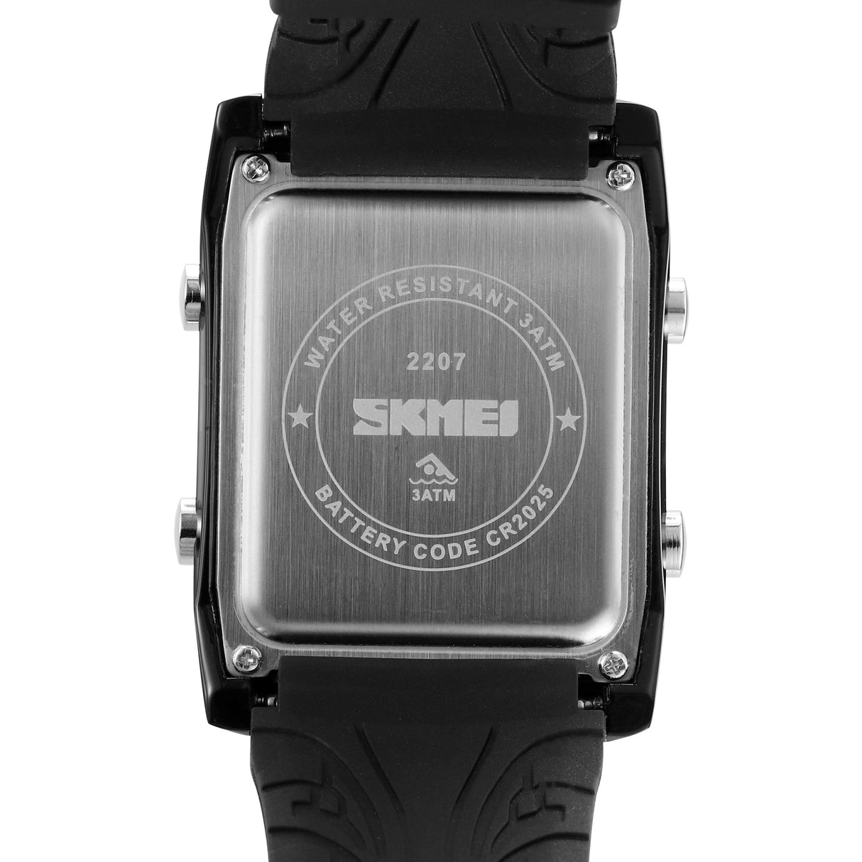 2207 Skmei reloj para caballero pulsera de caucho digital