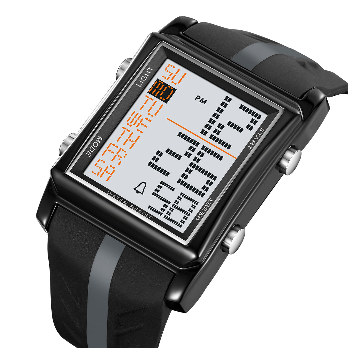 2207 Skmei reloj para caballero pulsera de caucho digital