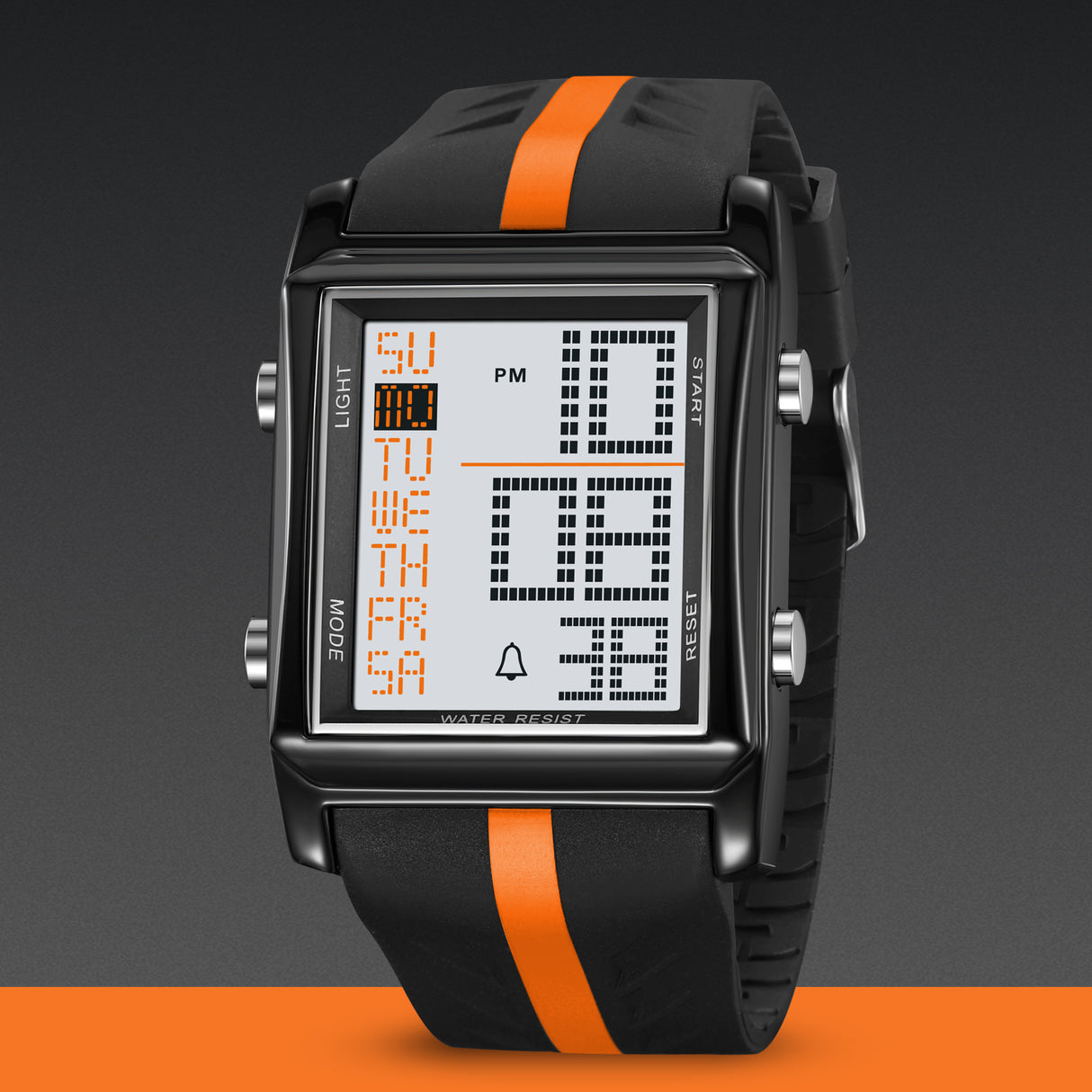 2207 Skmei reloj para caballero pulsera de caucho digital