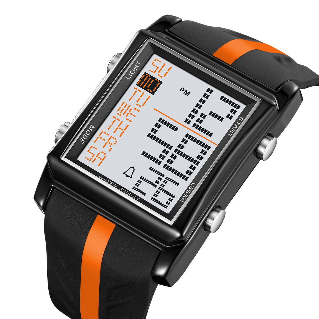 2207 Skmei reloj para caballero pulsera de caucho digital