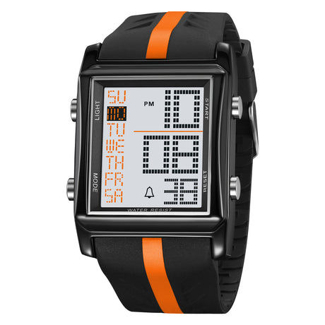 2207 Skmei reloj para caballero pulsera de caucho digital
