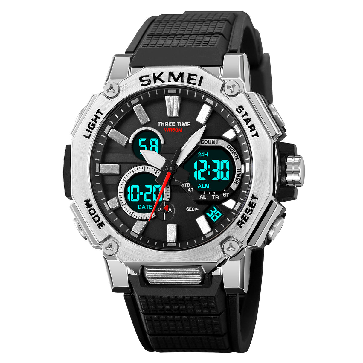 2219 Skmei Reloj para caballero pulsera de resina