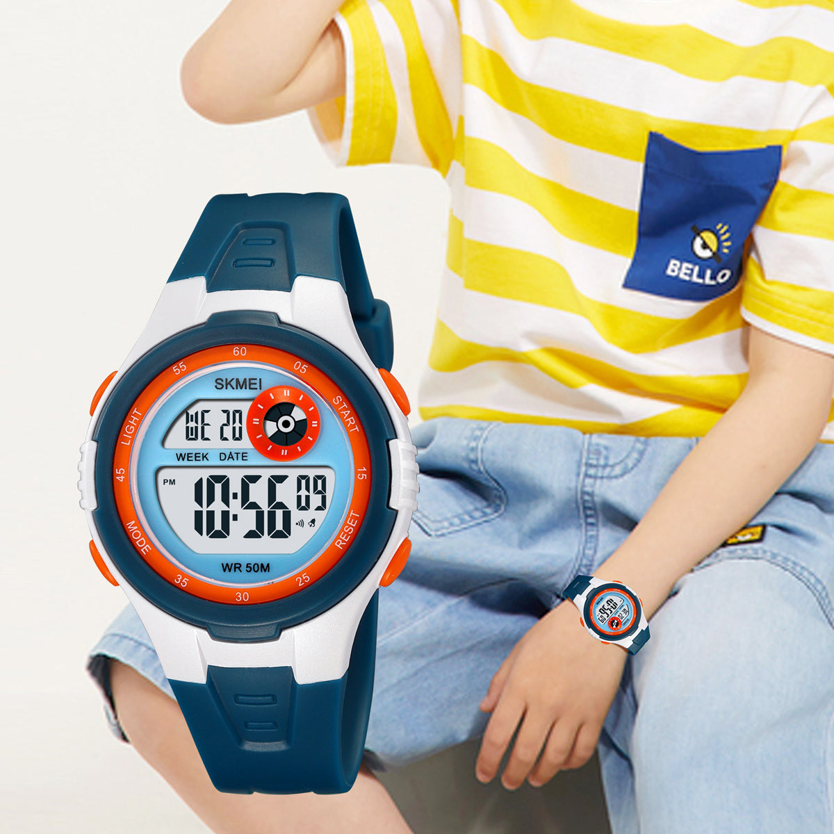 2280 Reloj Skmei para niños pulsera de resina digital
