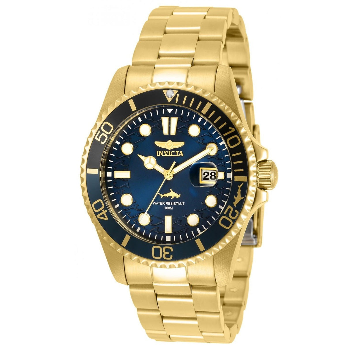 Reloj Invicta Aviator para hombre pulsera de metal 45mm