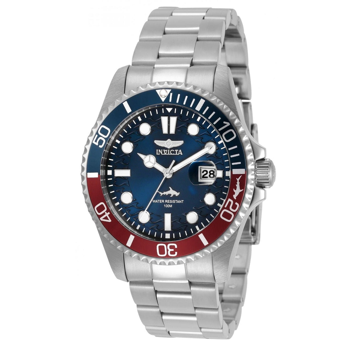 Reloj Invicta Aviator para hombre pulsera de metal 45mm