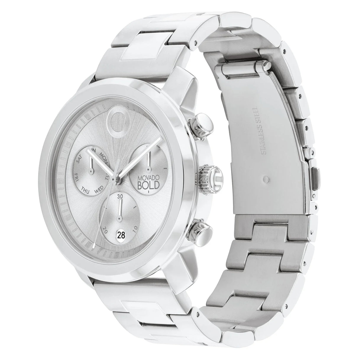 3601040 Reloj Movado Bold de hombre pulsera de metal 44 mm