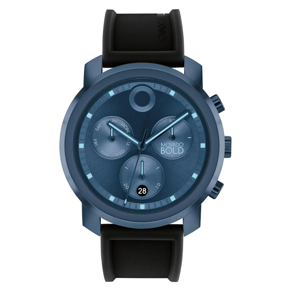 3601049 Reloj Movado Bold de hombre correa de caucho 44 mm
