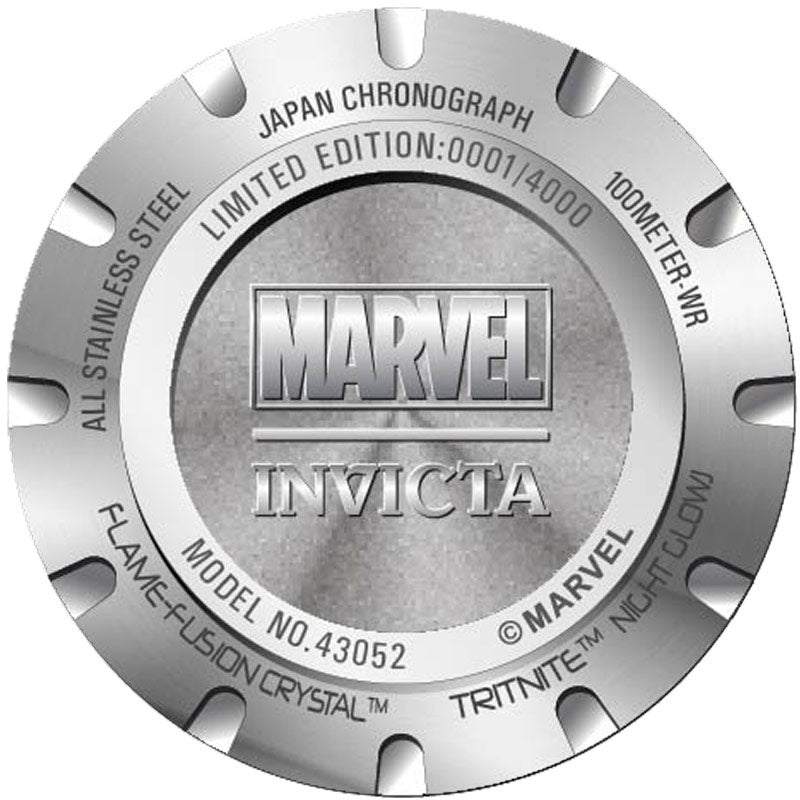 Reloj Invicta Marvel Captain America de hombre banda de metal 50 mm