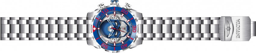 Reloj Invicta Marvel Captain America de hombre banda de metal 50 mm