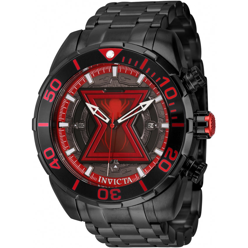 Reloj Invicta Marvel Black Widow de caballero pulsera de metal 50 mm