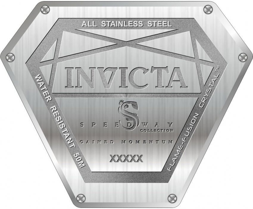 Reloj Invicta Speedway de hombre banda de metal forma triangular 53 mm