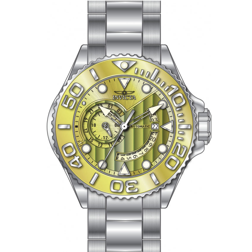 Reloj Invicta de Grand Diver de caballero banda de metal 52 mm