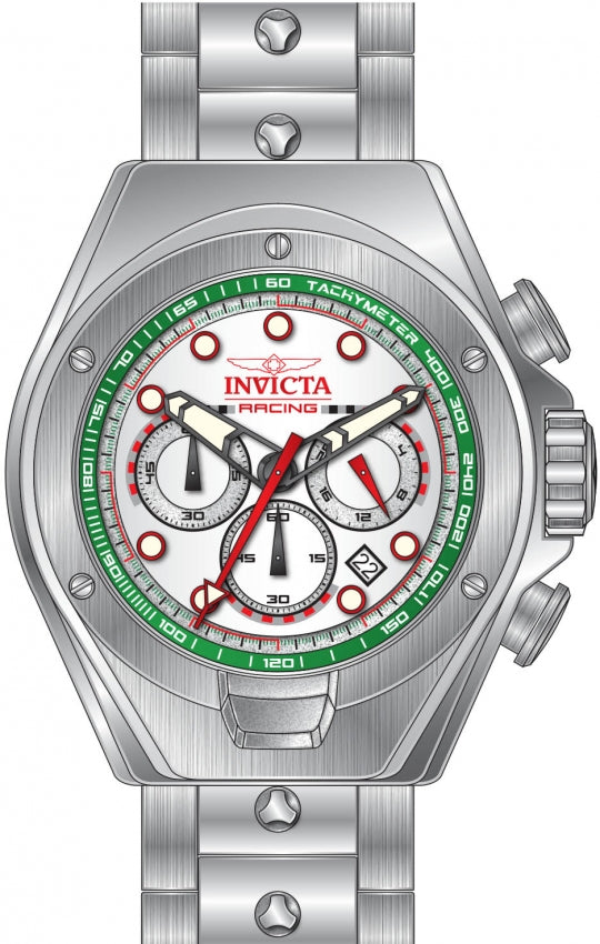 Reloj Invicta Racing de hombre banda de metal 48 mm