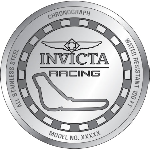 Reloj Invicta Racing de hombre banda de metal 48 mm