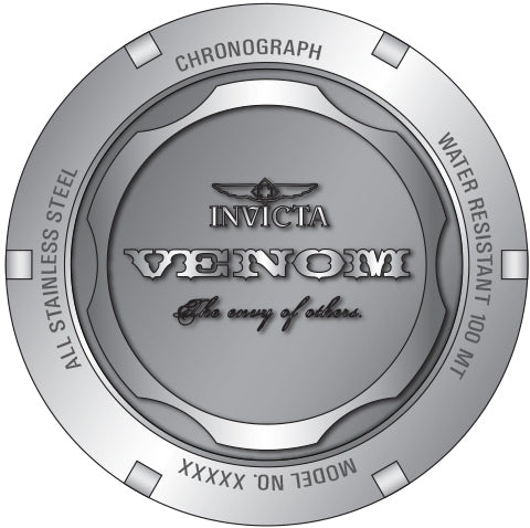 Reloj Invicta Venom de hombre pulsera de metal 45 mm