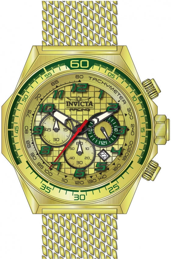 Reloj Invicta Racing de hombre pulsera mesh 50 mm