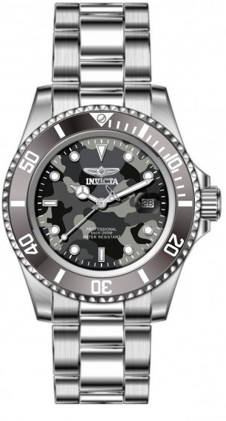 Reloj Invicta Pro Diver Camo Series de hombre pulsera de metal 40 mm