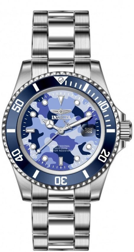 Reloj Invicta Pro Diver Camo Series de hombre pulsera de metal 40 mm