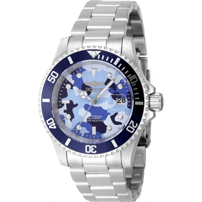 Reloj Invicta Pro Diver Camo Series de hombre pulsera de metal 40 mm