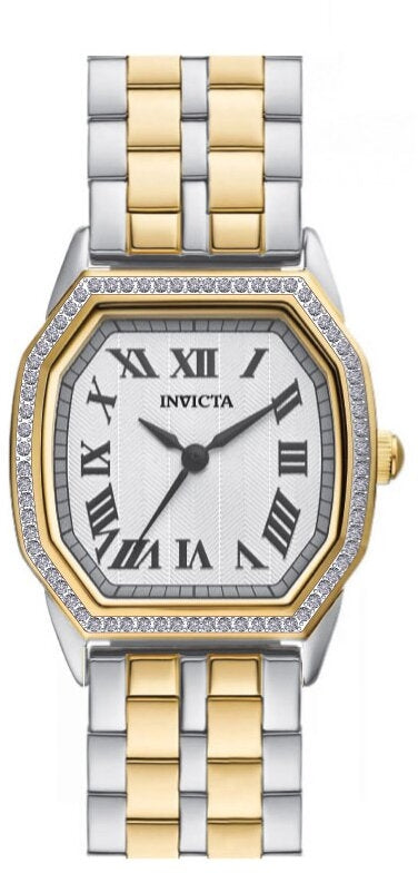 Reloj Invicta Wildflower de dama banda de metal 27 mm