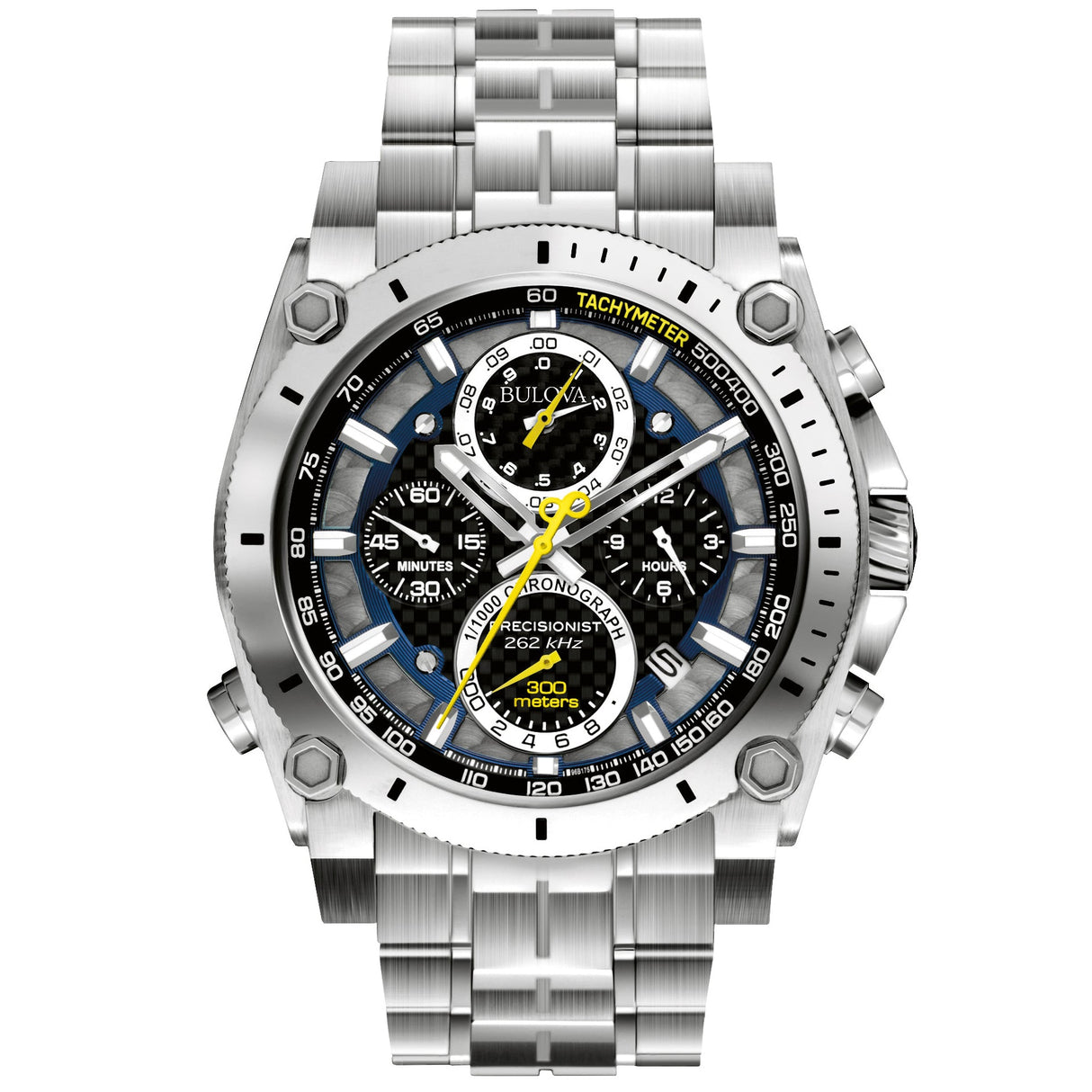 96B175 Reloj Bulova Icon de caballero correa de metal 46 mm