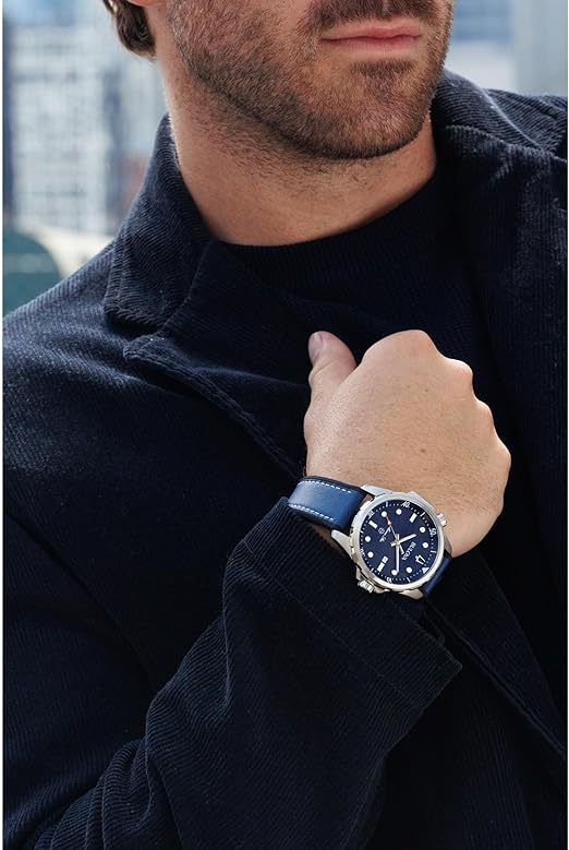 96B419 Reloj Bulova Marine Star de hombre banda de piel