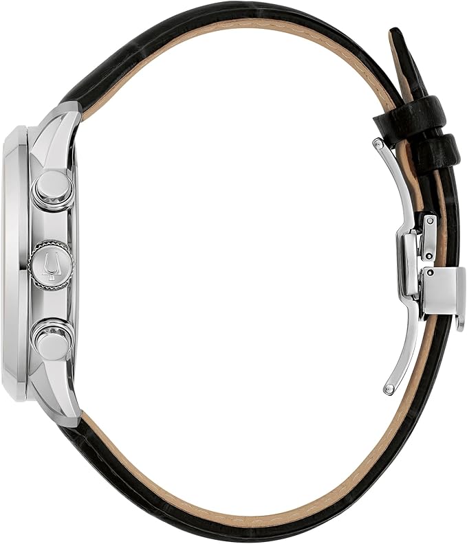 96B420 Reloj Bulova Sutton de hombre pulsera de cuero 44 mm