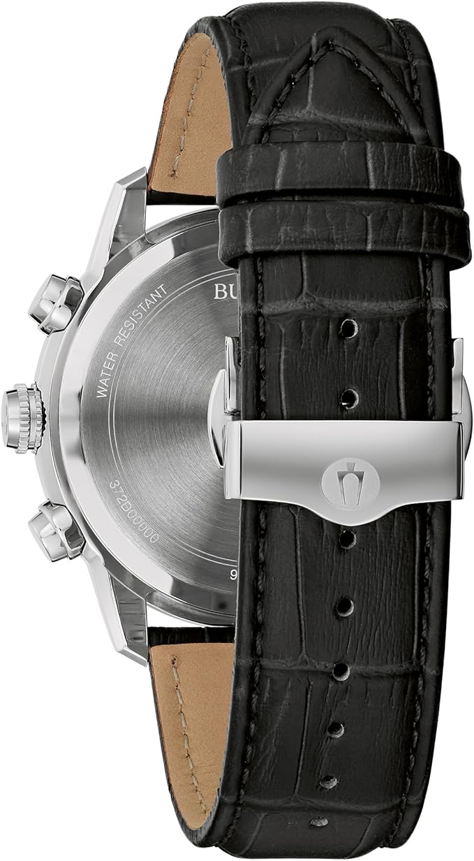 96B420 Reloj Bulova Sutton de hombre pulsera de cuero 44 mm
