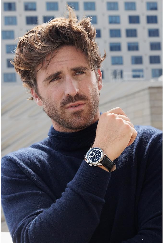 96B420 Reloj Bulova Sutton de hombre pulsera de cuero 44 mm