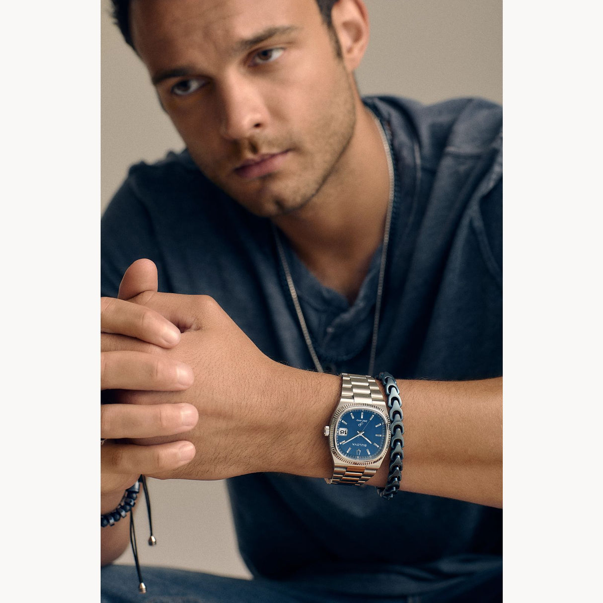 96B440 Reloj Bulova Super Seville de caballero pulsera de metal