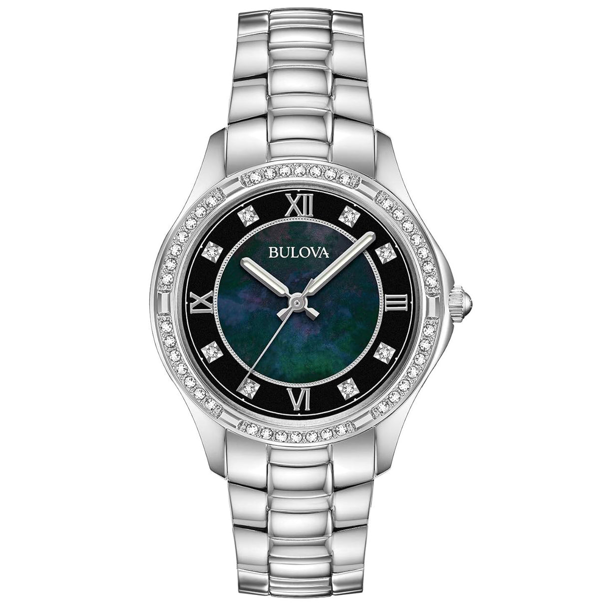 96L266 Bulova Cristal Swarovski Reloj para Mujer