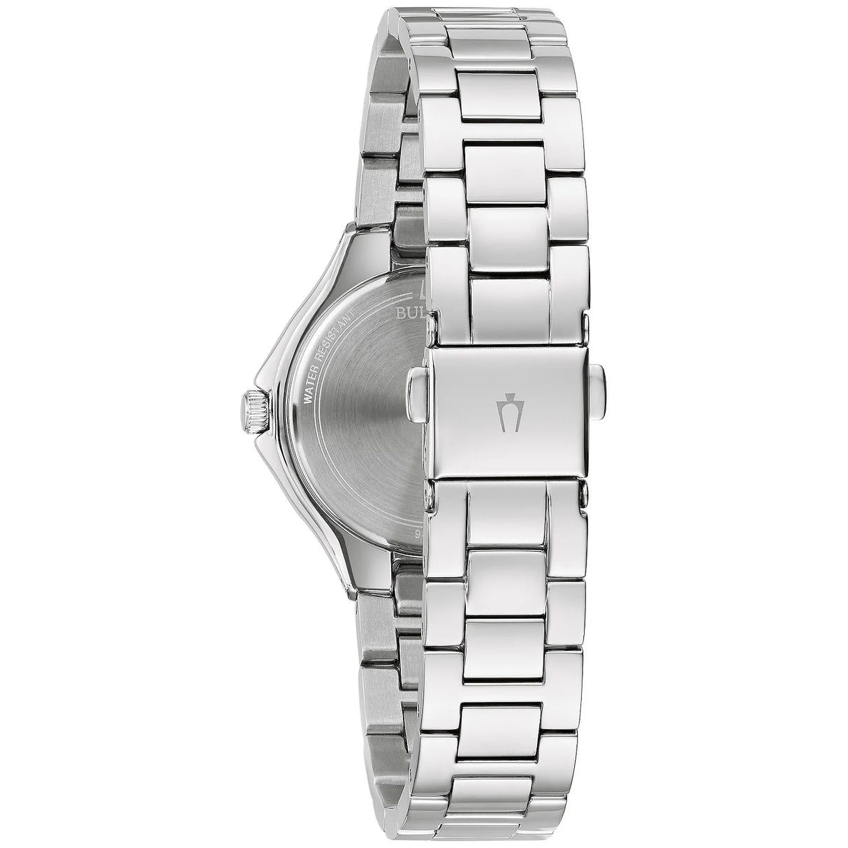 96L300 Reloj Bulova Crystal de mujer pulsera de metal 30 mm