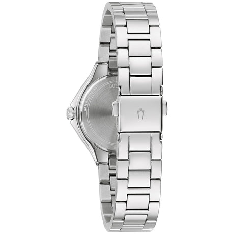 96L300 Reloj Bulova Crystal de mujer pulsera de metal 30 mm