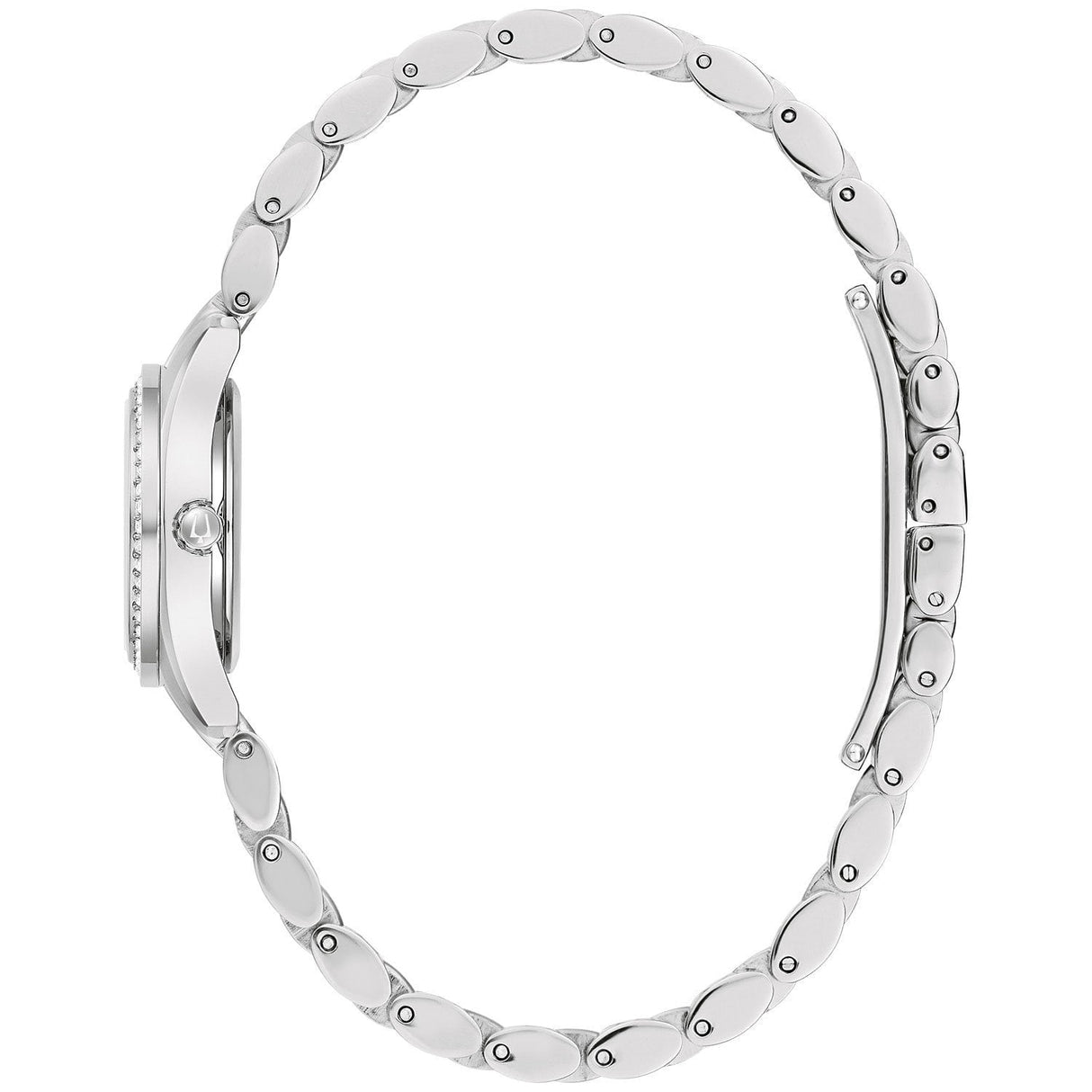 96L313 Reloj Bulova Crystal de señorita pulsera de metal