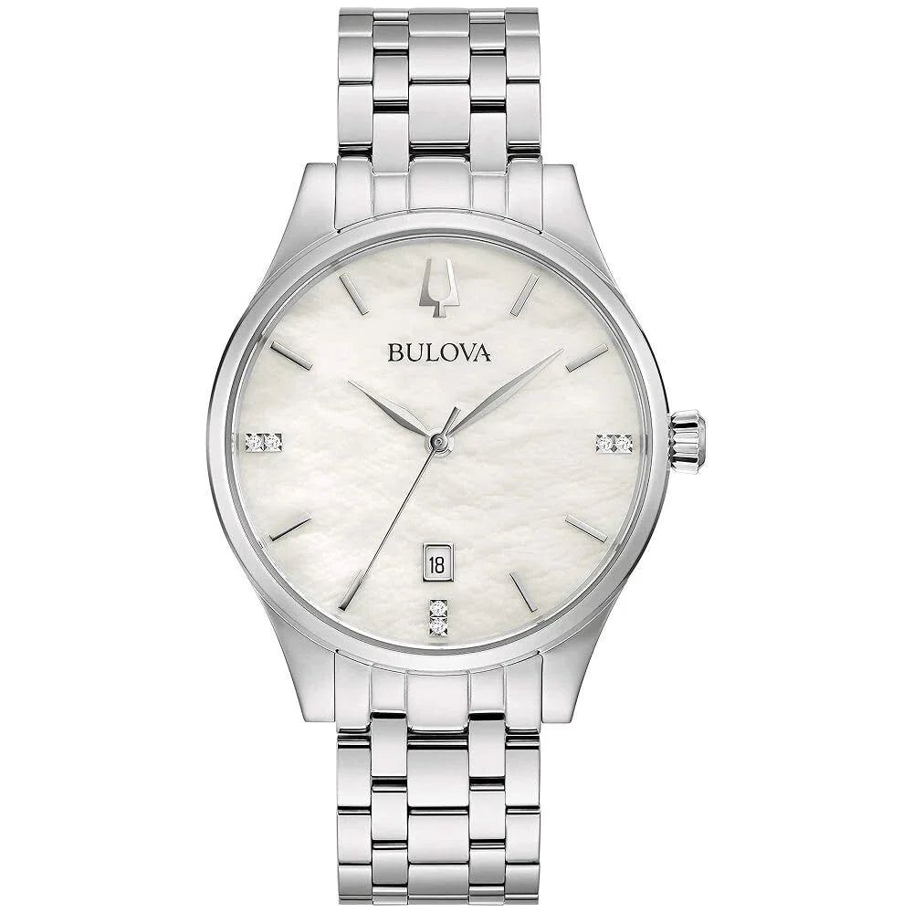 96P220 Reloj Bulova Classic de dama correa de metal