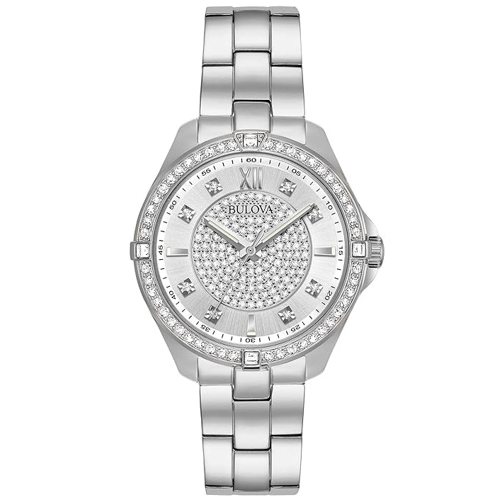 96R184 Bulova reloj para dama pulsera de metal