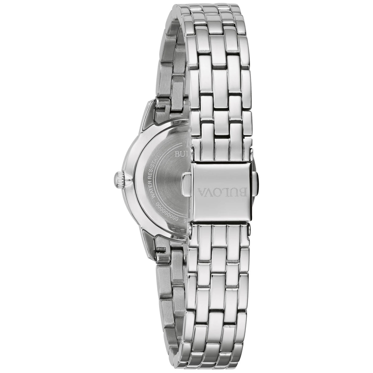 96X155 Reloj Bulova Crystal de señorita pulsera de metal 27 mm