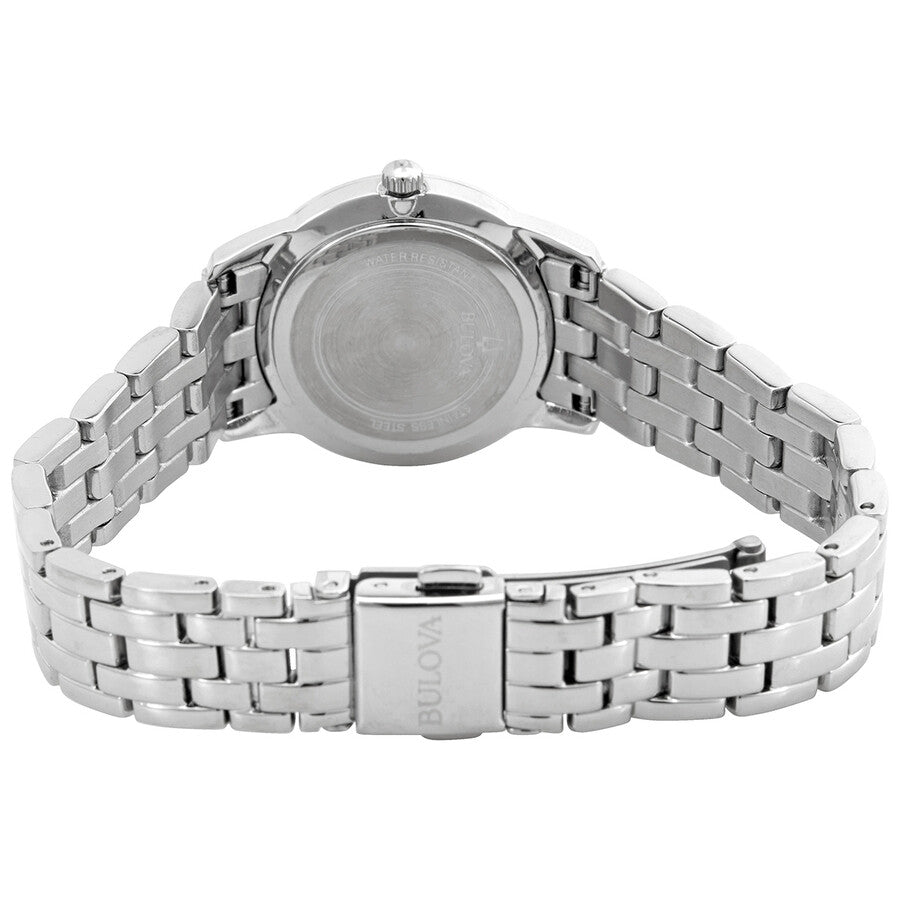 96X155 Reloj Bulova Crystal de señorita pulsera de metal 27 mm