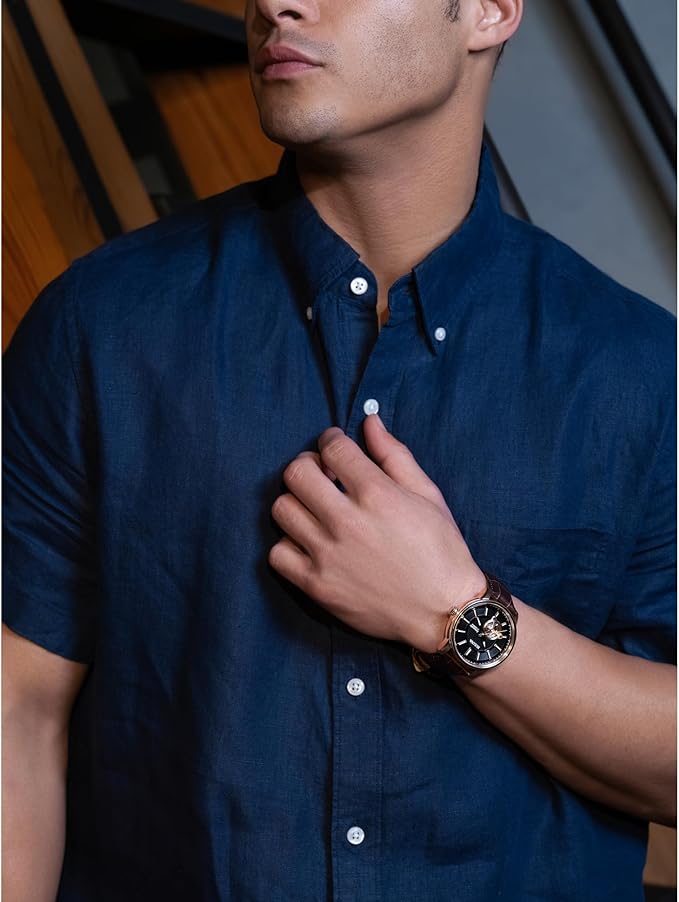 97A109 Reloj Bulova Classic de hombre banda de cuero 45mm