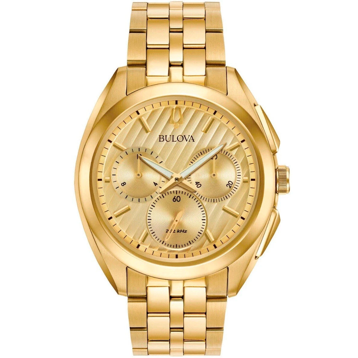 97A125 Bulova Curv Reloj para Hombre pulsera de metal
