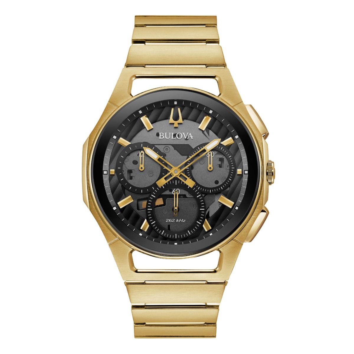 97A144 Reloj Bulova Curv de hombre banda de metal 44mm