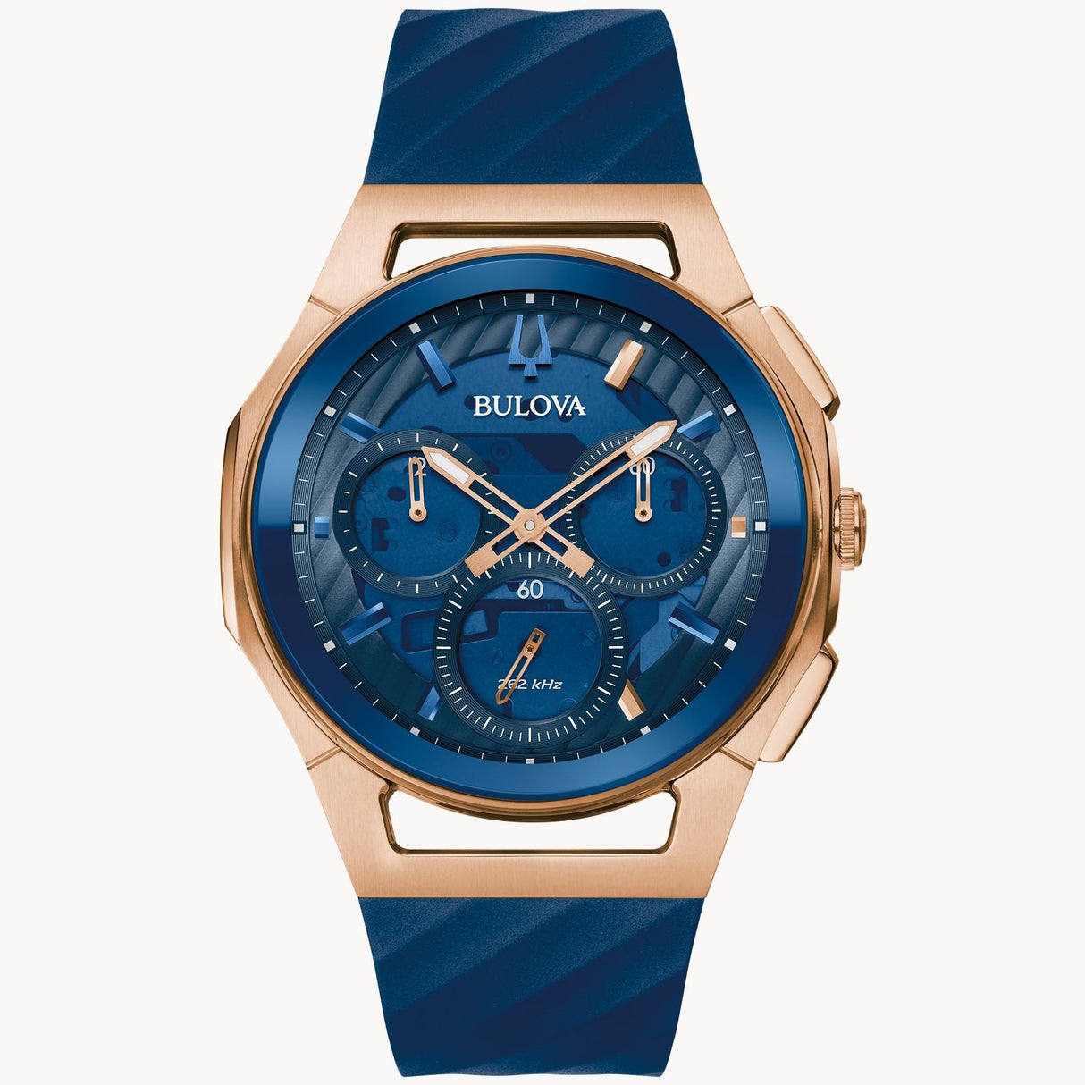 97A185 Reloj Bulova Curv Marc Anthony de hombre banda de resina