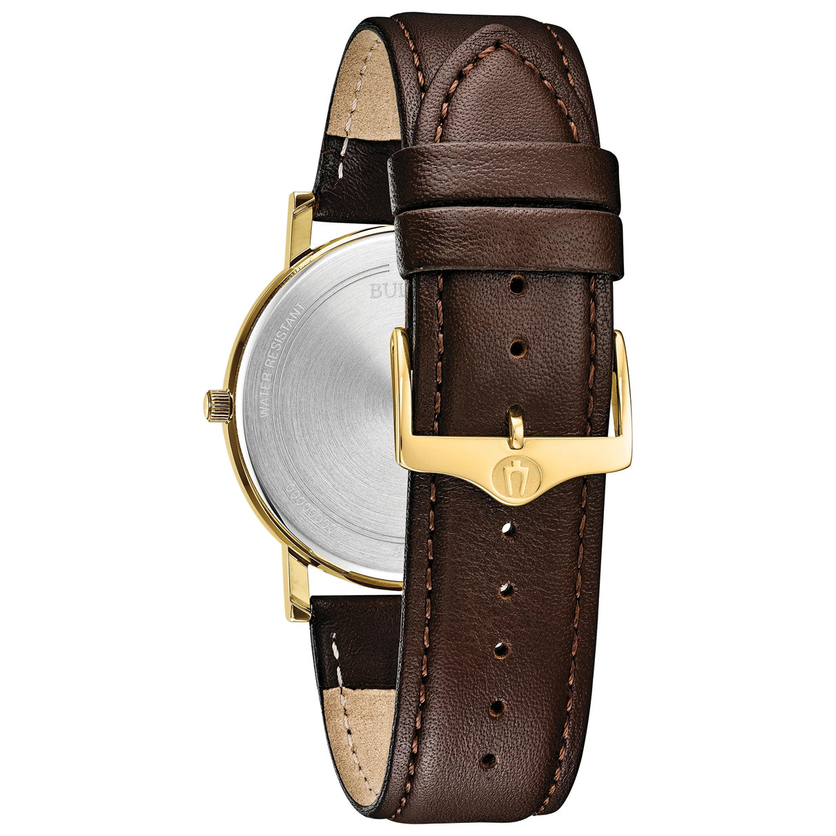 97B177 Bulova American para hombre pulsera de piel