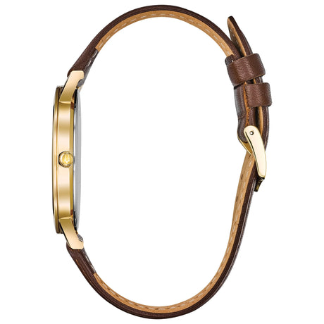 97B177 Bulova American para hombre pulsera de piel