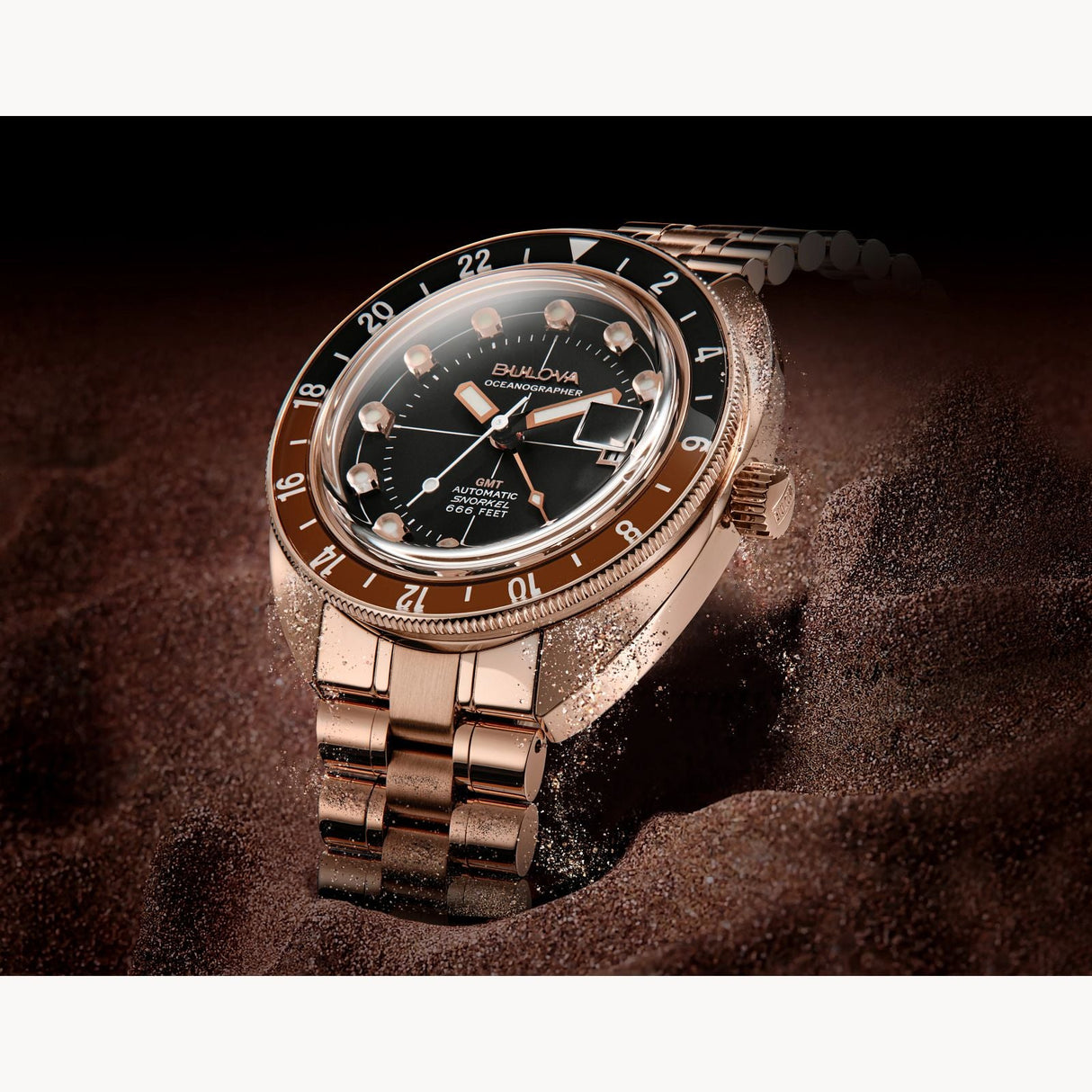 97B215 Reloj Bulova Oceanographer de hombre pulsera de metal 41 mm